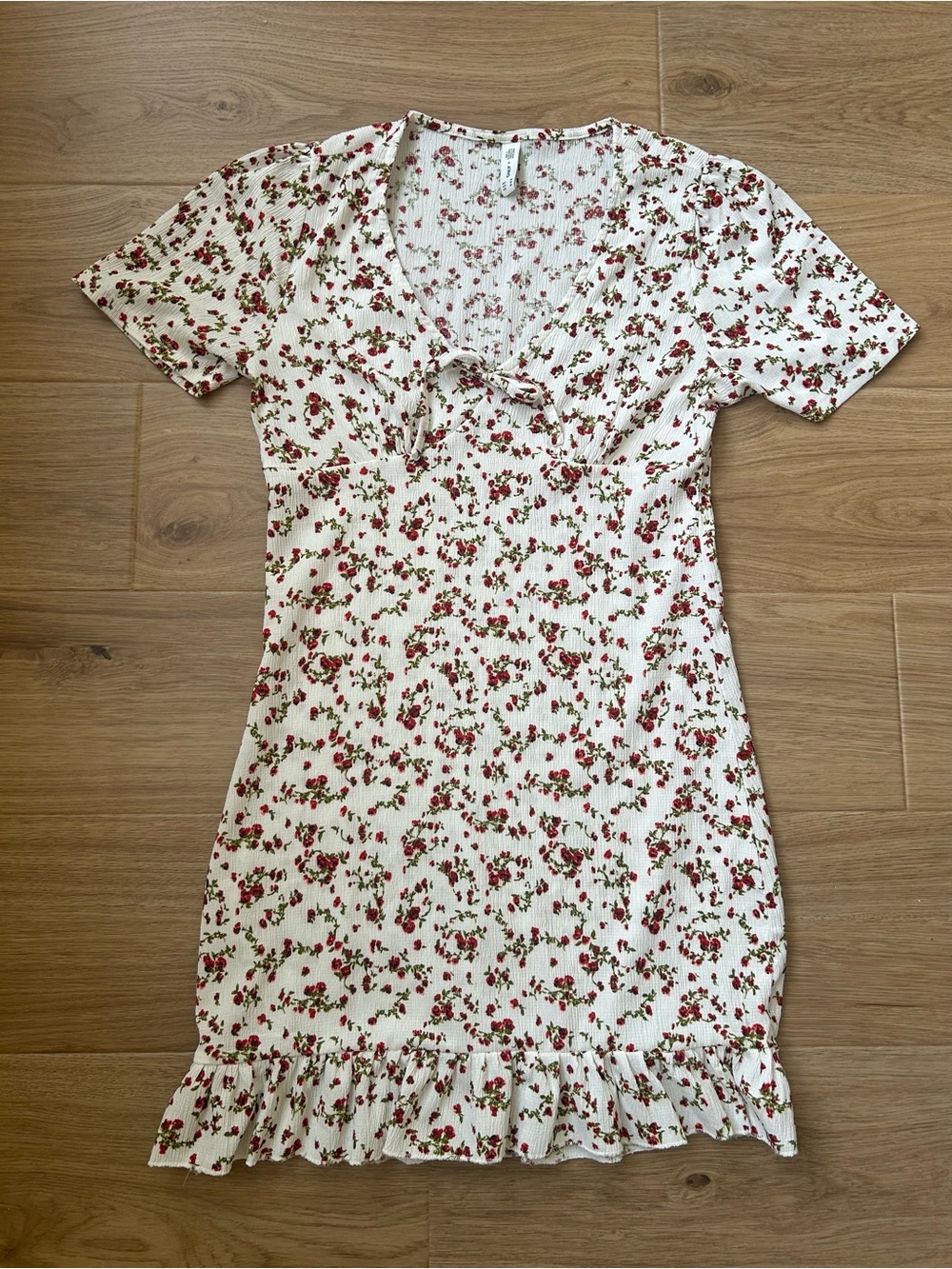 Floral print mini dress